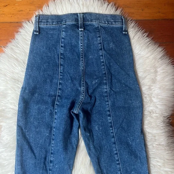 Abercrombie & Fitch Blue Flare Wide Leg Bell Bottom Jeans - Picture 4 of 9